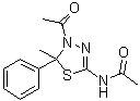 structure of CAS# 72926-24-0, N-(4-乙酰基-4,5-二氢-5-甲基-5-苯基-1,3,4-噻二唑-2-基)乙酰胺