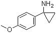 structure of CAS# 72934-40-8, 1-(4-Methoxyphenyl)cyclopropanamine