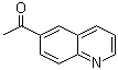 6-乙酰基喹啉分子结构 (CAS 73013-68-0)
