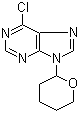 structure of CAS# 7306-68-5, 6-氯-9-(四氢-2-吡喃基)嘌呤