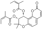 structure of CAS# 73069-26-8, (±)-白花前胡素 B