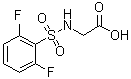 structure of CAS# 731003-82-0, N-[(2,6-二氟苯基)磺酰基]甘氨酸