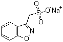 structure of CAS# 73101-64-1, 1,2-苯并异噁唑-3-甲磺酸钠盐