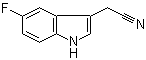 structure of CAS# 73139-85-2, 5-氟吲哚-3-乙腈