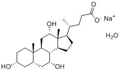 胆酸钠水合物分子结构 (CAS 73163-53-8)