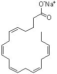 structure of CAS# 73167-03-0, (all-Z)-5,8,11,14,17-Eicosapentaenoic acid sodium salt