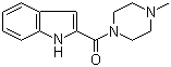 structure of CAS# 73187-30-1, (1H-吲哚-2-基)(4-甲基哌嗪-1-基)甲酮