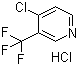 4-氯-3-(三氟甲基)吡啶盐酸盐分子结构 (CAS 732306-24-0)