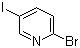 2-溴-5-碘吡啶分子结构 (CAS 73290-22-9)