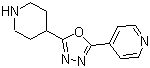structure of CAS# 732978-38-0, 4-[5-(4-哌啶基)-1,3,4-恶二唑-2-基]吡啶