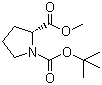 structure of CAS# 73323-65-6, Boc-D-脯氨酸甲酯