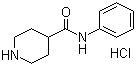 structure of CAS# 73415-85-7, N-Phenyl-4-piperidinecarboxamide hydrochloride