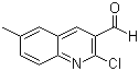 2-氯-6-甲基喹啉-3-甲醛分子结构 (CAS 73568-27-1)