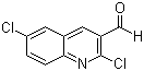 structure of CAS# 73568-41-9, 2,6-二氯喹啉-3-甲醛