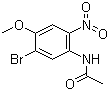 structure of CAS# 7357-66-6, N-(5-Bromo-4-methoxy-2-nitrophenyl)acetamide