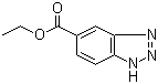 苯并三氮唑-5-甲酸乙酯分子结构 (CAS 73605-91-1)