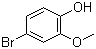 structure of CAS# 7368-78-7, 4-Bromo-2-methoxyphenol