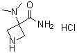 3-(二甲基氨基)-3-吖丁啶甲酰胺单盐酸盐分子结构 (CAS 736994-13-1)