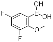 3,5-二氟-2-甲氧基苯硼酸分子结构 (CAS 737000-76-9)