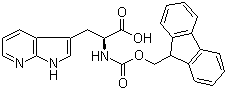structure of CAS# 737007-45-3, (alphaS)-alpha-[[(9H-芴-9-基甲氧基)羰基]氨基]-1H-吡咯并[2,3-b]吡啶-3-丙酸