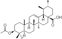 structure of CAS# 7372-30-7, 熊果酸乙酸酯