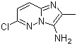 6-氯-2-甲基咪唑并[1,2-b]哒嗪-3-胺分子结构 (CAS 73721-29-6)