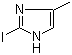 4-甲基-2-碘咪唑分子结构 (CAS 73746-43-7)
