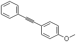 4-甲氧基二苯乙炔分子结构 (CAS 7380-78-1)