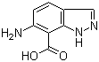6-氨基-1H-吲唑-7-甲酸分子结构 (CAS 73907-95-6)