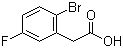 2-溴-5-氟苯乙酸分子结构 (CAS 739336-26-6)