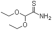 2,2-二乙氧基硫代乙酰胺分子结构 (CAS 73956-15-7)