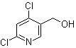 structure of CAS# 73998-95-5, 4,6-二氯-3-吡啶甲醇