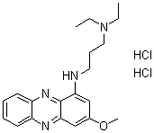 CAS 登录号：7403-49-8, N,N-二乙基-N'-(3-甲氧基-1-吩嗪基)-1,3-丙二胺二盐酸盐
