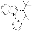 N-苯基-2-(二叔丁基膦基)吲哚分子结构 (CAS 740815-37-6)