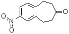 structure of CAS# 740842-50-6, 2-Nitro-5,6,8,9-tetrahydrobenzocyclohepten-7-one