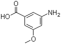 3-Amino-5-methoxybenzoic acid molecular structure (CAS 74165-74-5)