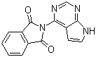 structure of CAS# 741686-49-7, 2-(1H-Pyrrolo[2,3-d]pyrimidin-4-yl)-1H-isoindole-1,3(2H)-dione