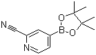 2-氰基吡啶-4-硼酸频哪醇酯分子结构 (CAS 741709-62-6)