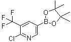 2-氯-3-(三氟甲基)吡啶-5-硼酸频哪醇酯分子结构 (CAS 741709-67-1)
