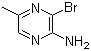 2-氨基-3-溴-5-甲基吡嗪分子结构 (CAS 74290-65-6)