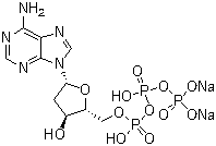 2'-脱氧腺苷 5'-三磷酸二钠盐分子结构 (CAS 74299-50-6)