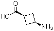顺式-3-氨基环丁基甲酸分子结构 (CAS 74316-27-1)