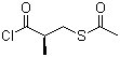 L-3-(乙酰基硫基)-2-甲基丙酰氯分子结构 (CAS 74345-73-6)