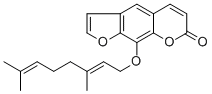 structure of CAS# 7437-55-0, 8-Geranyloxypsoralen