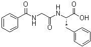 structure of CAS# 744-59-2, Benzoylglycyl-L-phenylalanine