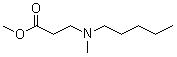 N-甲基-N-戊基-beta-丙氨酸甲酯分子结构 (CAS 744266-99-7)