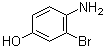 structure of CAS# 74440-80-5, 4-氨基-3-溴苯酚