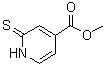 structure of CAS# 74470-33-0, 2-Sulfanylidene-1,2-dihydropyridine-4-carboxylic acid methyl ester
