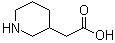3-哌啶乙酸分子结构 (CAS 74494-52-3)