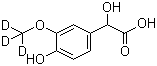 CAS # 74495-70-8, 4-Hydroxy-3-(methoxy-D3)mandelic acid